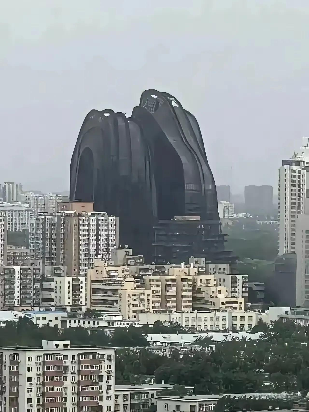 动不动就“黑老大”，给扣一个大帽子。就北京朝阳区那座外墙黑色的建筑，有人说它是“