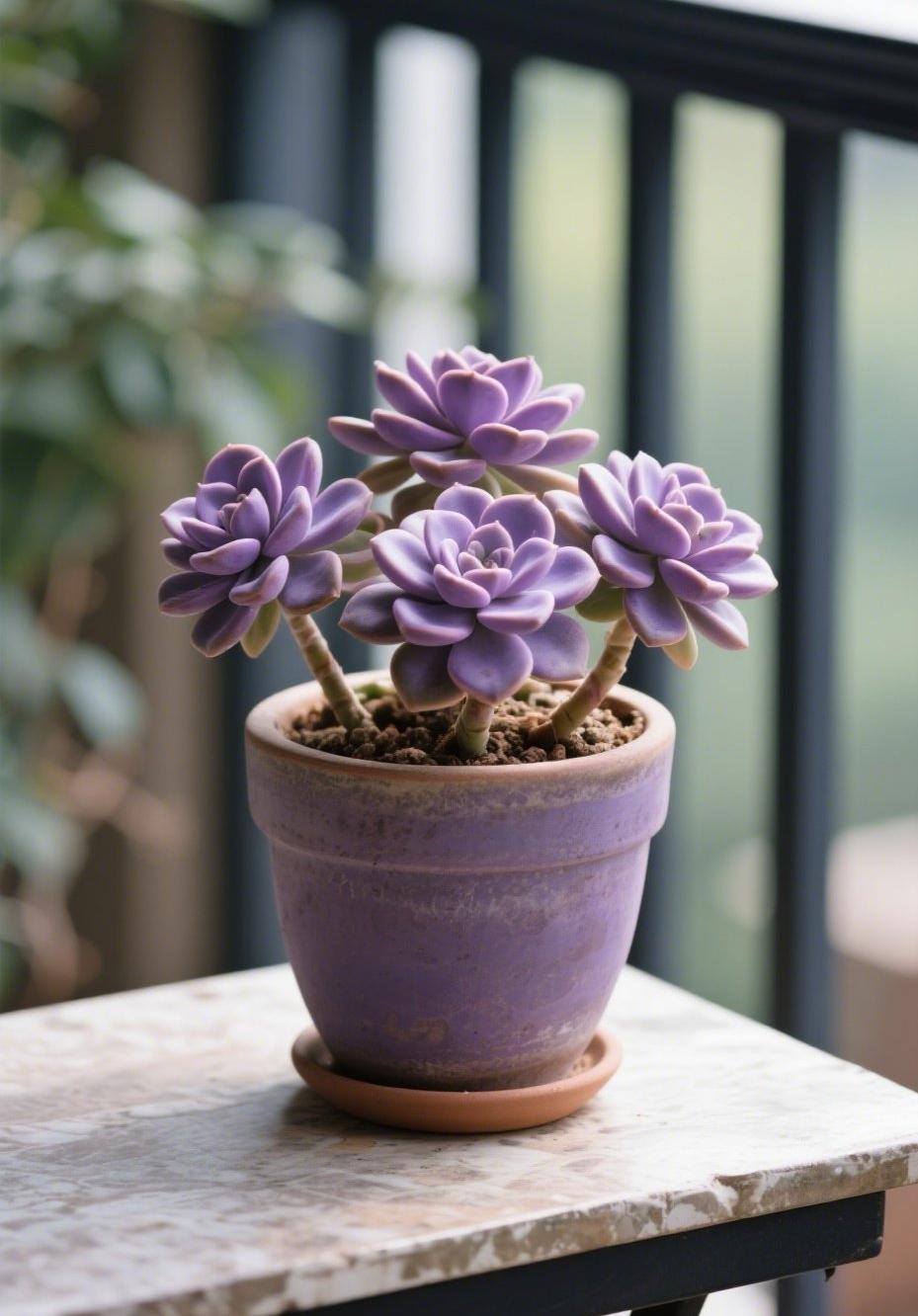 最近总在阳台种多肉，看它们胖嘟嘟的叶片，被太阳晒出金边。有天不小心打翻