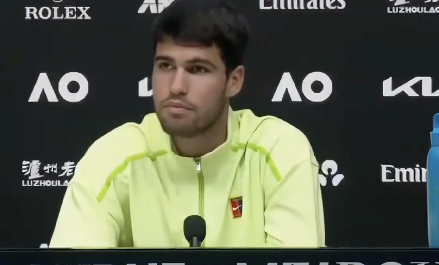 阿尔卡拉斯: 去年美网我的水准比现在高, 但差距其实很近