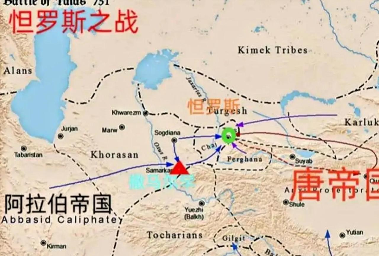 唐与阿拉伯的怛罗斯之战，单从战场胜负看是唐军败了，但从西域格局看却是大成功。怛