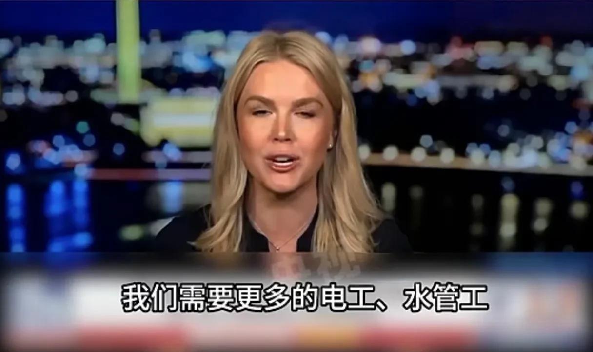 白宫新闻秘书莱维特说：美国需要的是电工、水管工，而不是哈佛LGBTQ专业的研究生