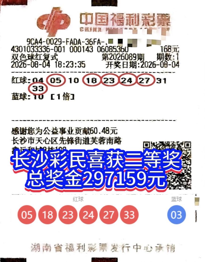 只差一枚蓝球！两地彩民憾失千万头奖双色球26089期全国开出88注二等奖，单
