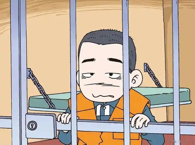 笑话（787）贪官坐在监狱接见室里头，儿子坐在接见室外头。贪官拿着电话语重心