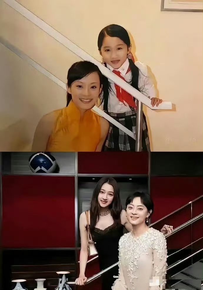 孙俪与关晓彤老照片，孙俪青纯少女，关晓彤还是小学生，现在彤妹都长成大姑娘了​​