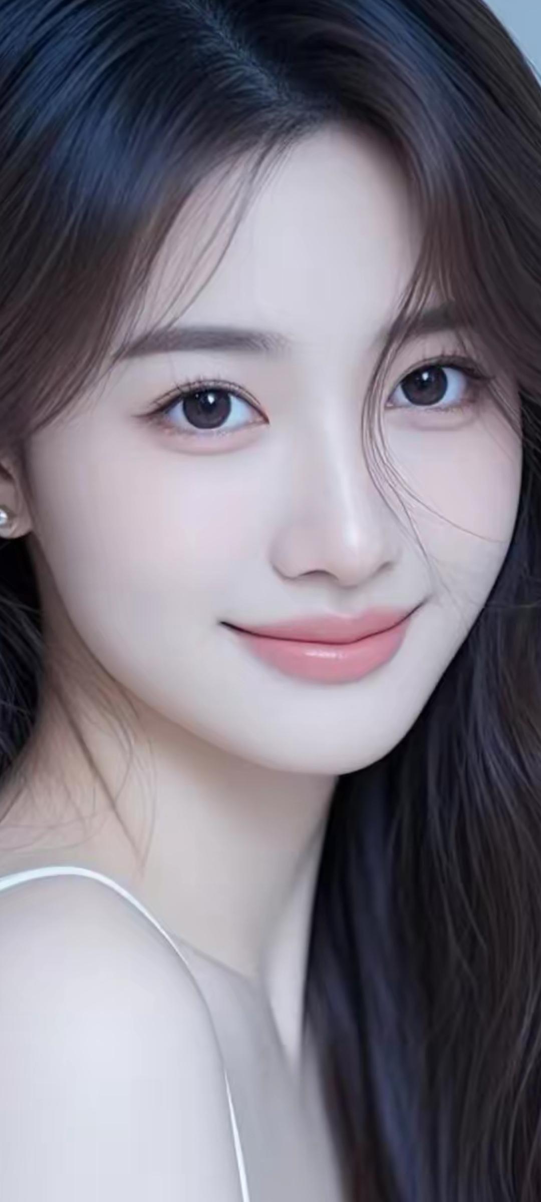 温柔甜美的少女，笑靥如花，美得令人窒息！🌸💕