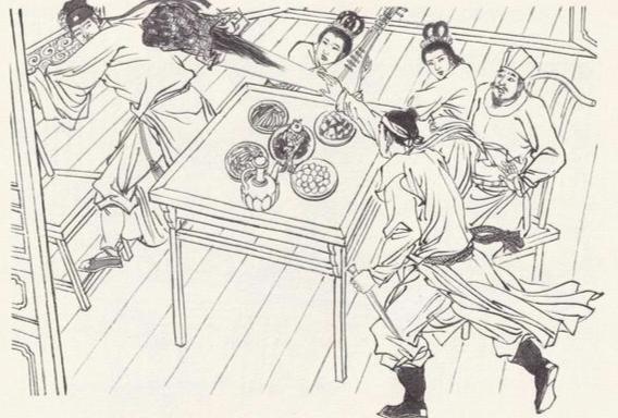 武大郎死后，西门庆照样花天酒地过日子，完全没有把武松当回事。这一日，西门庆在狮