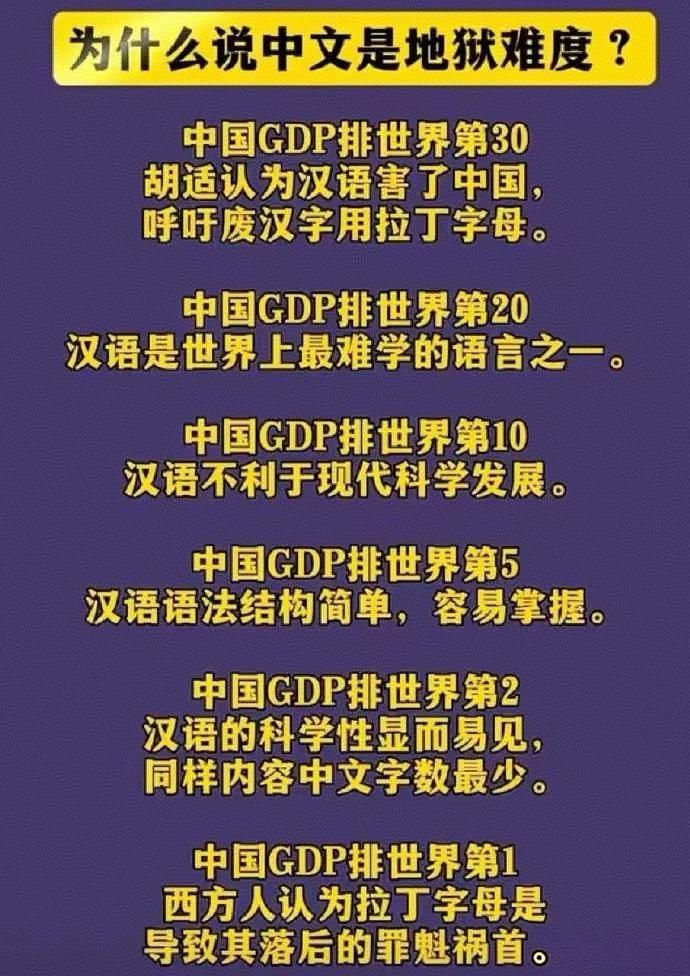 网友精辟地总结了汉字的近、现代史。从当年差点被废除，到如今全世界越来越多人学习