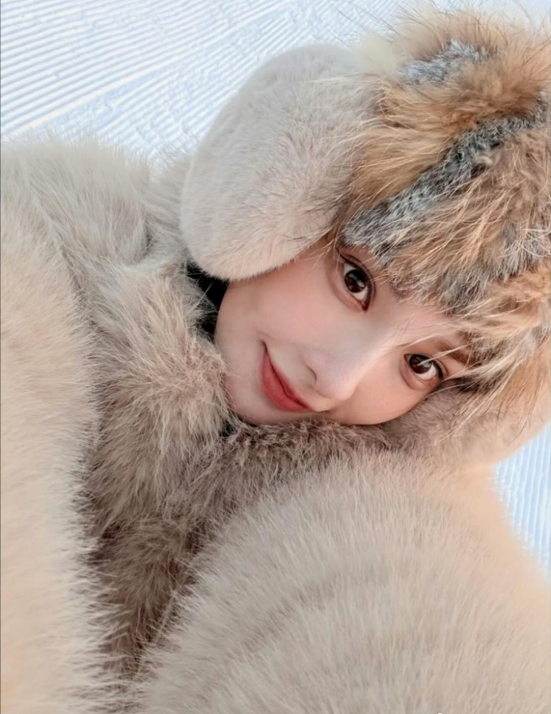 这个彭小苒太可爱了滑雪要注意安全哦！