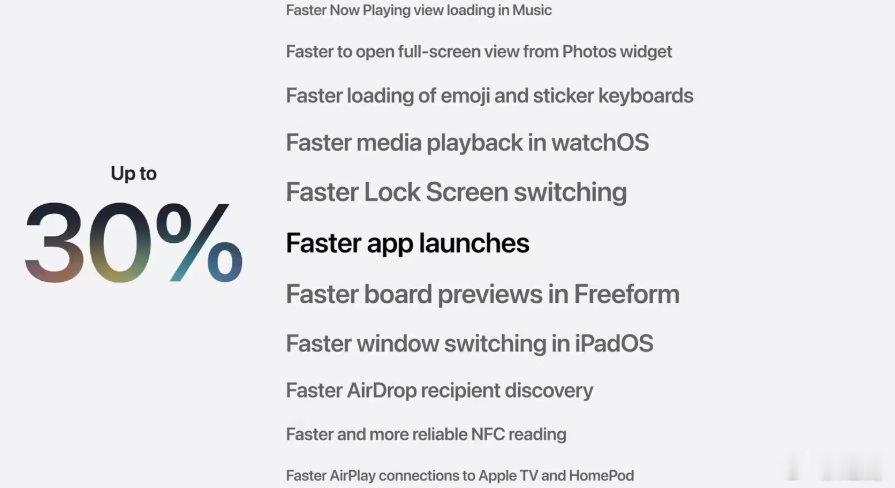 【iOS27新增透明度滑块】iOS27App启动提速30%6月9日消息，在