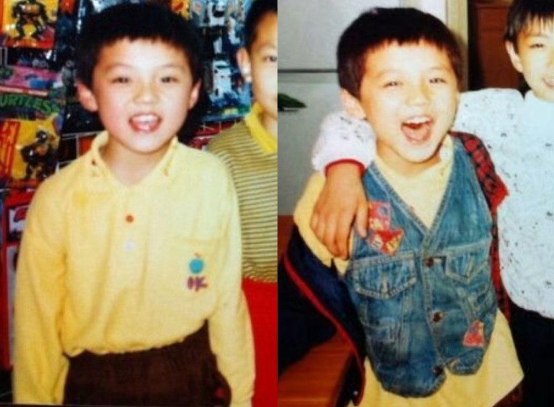 明星丨老照片鹿晗小时候～
