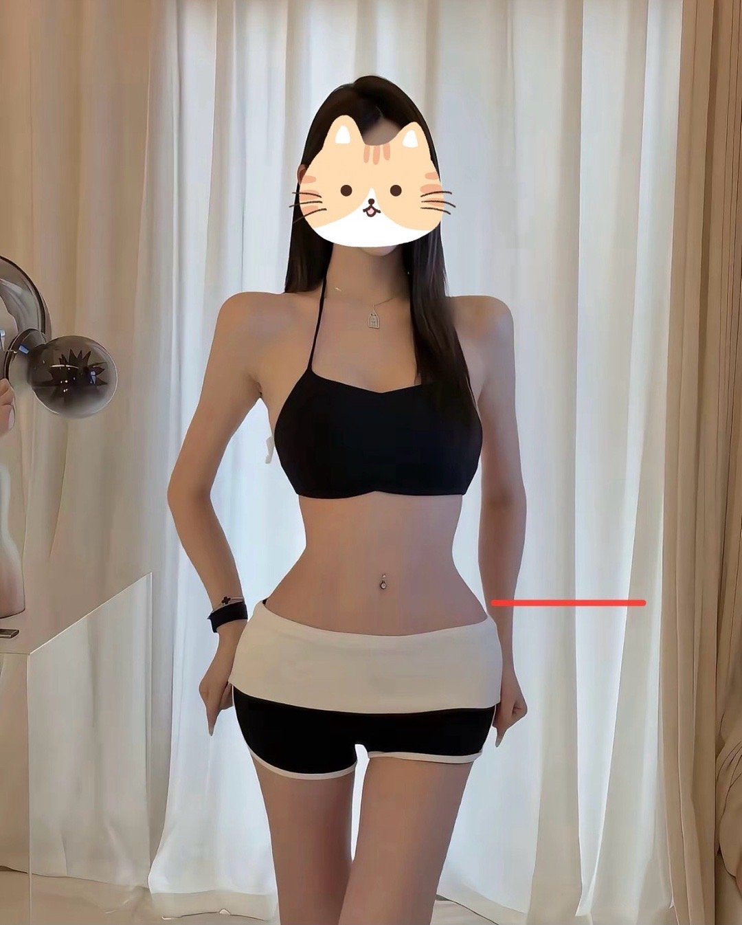 同样是很顶的美女身材，腰臀比我还是更喜欢图2（仅代表个人审美）个人觉得哪怕是科技