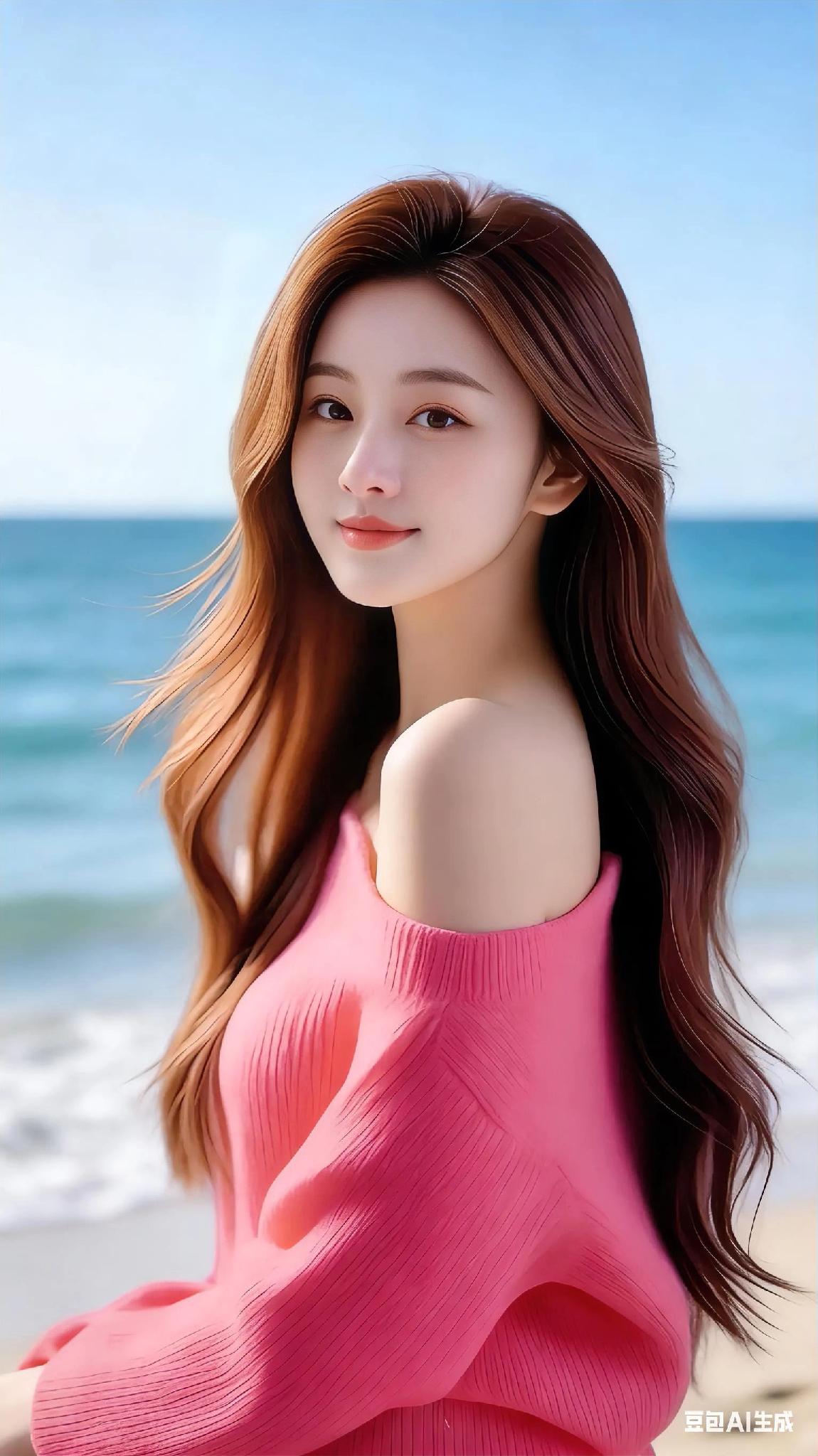 精致的美女犹如一幅精雕细琢的画卷，细腻的线条和完美的色彩构成了一幅充满诗意和生活