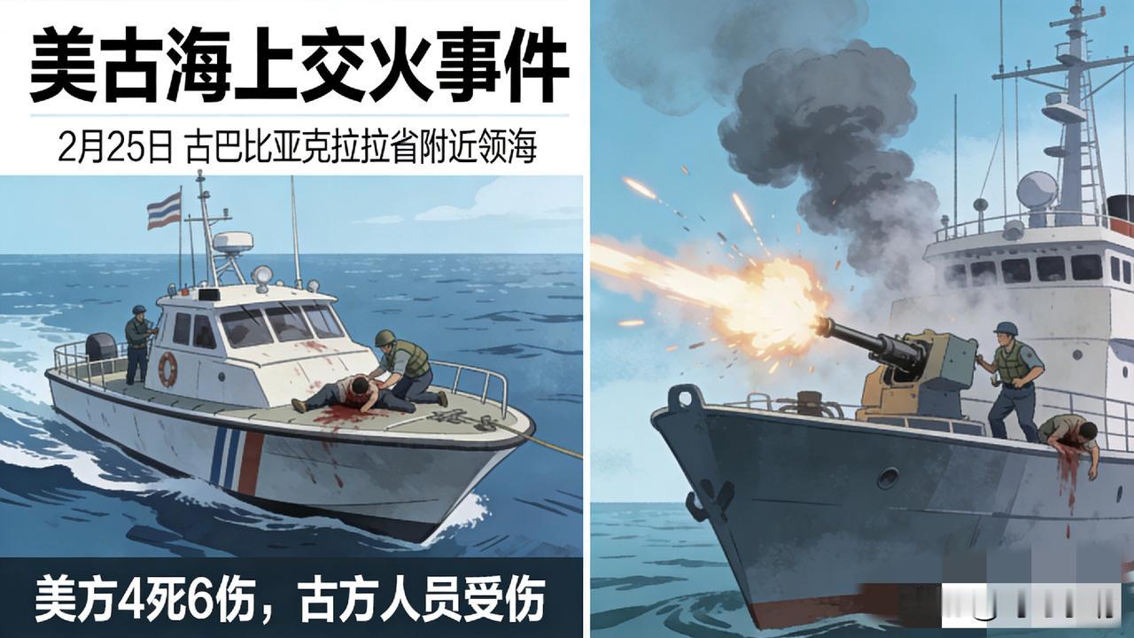 古巴着实有胆量对美国出手，并且出手强硬。管它是美国的何种舰艇，只要敢开火，古巴便