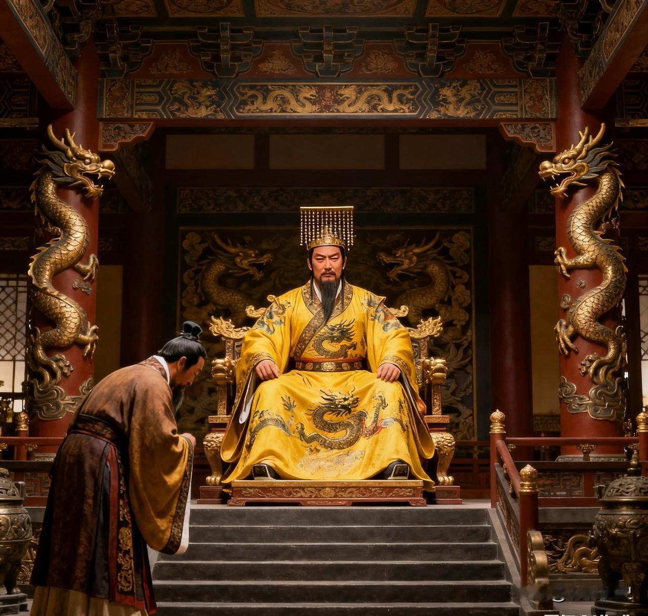 汉武帝把东方朔喊到跟前，眯着眼问：“朕死后谁坐江山？”东方朔不答，只指窗外麻雀。