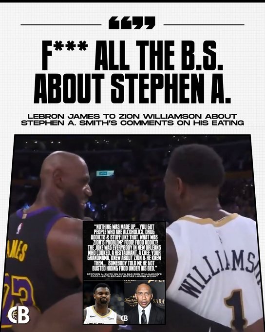 A-史密斯对锡安饮食习惯的评价：“这些都不是我编的……你看有酗酒的人、吸毒成瘾的