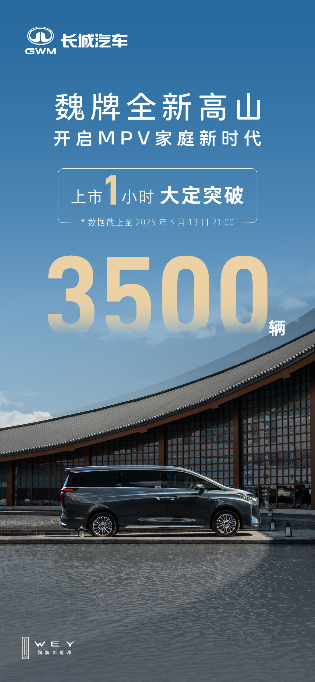 魏牌全新高山魏牌全新高山正式上市高山8（30.98万）和高山9（35.38万）