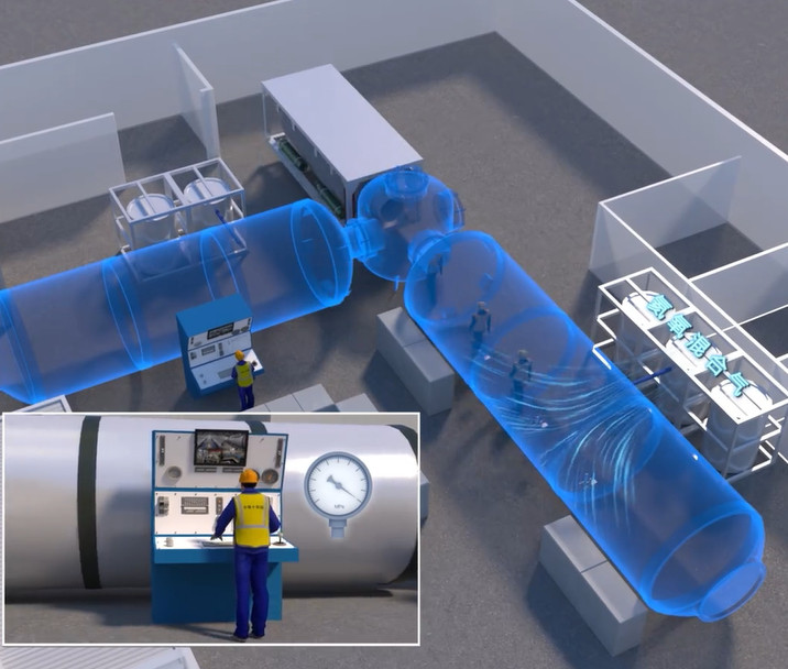 这一刻科技强国具象化了中国正在建全球最长的海底隧道当镜头真正走进海底隧道内部，大