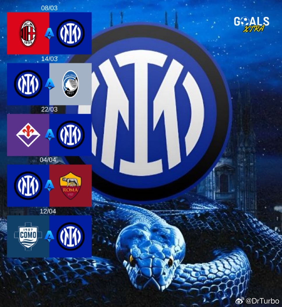 国米接下来的5场意甲赛程如下热点现场把这5场踢好本赛季就有了