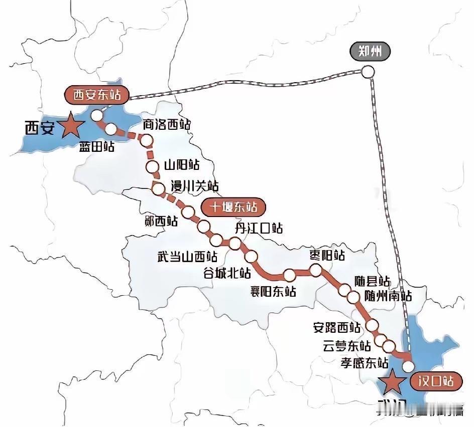 此前一直认为西武高铁接入西安北站，查看相关图示后才得知，该线路实际引入西安东站。