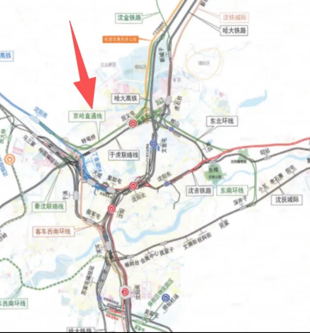 京哈直通线，京沈⇋哈大在沈阳直接贯通，东北进京省20分钟；潢川北东联络线，让