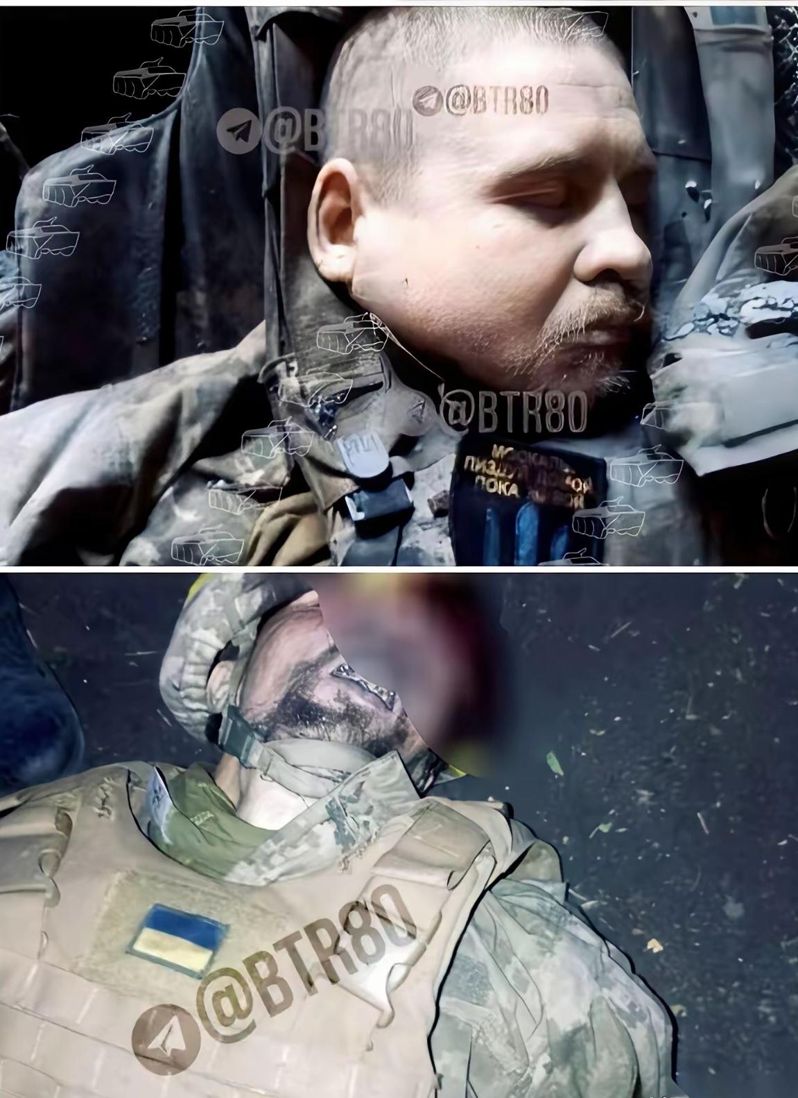 在乌克兰的又出现了激烈地战斗情况。这时候又看到了大量的乌军士兵阵亡，其中找到了好