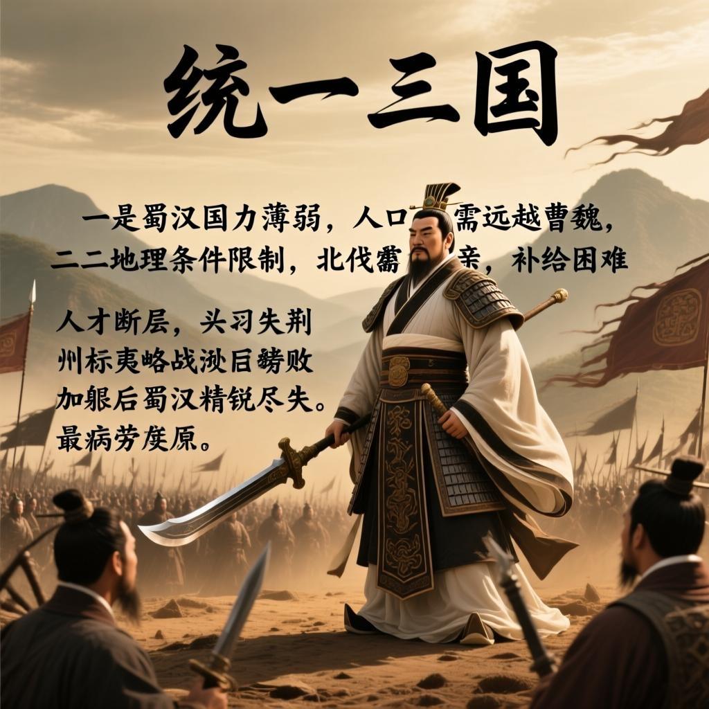 三国里蜀汉为啥没统一?蜀汉未能统一是多重先天劣势与后天失误叠加的必然结果。国
