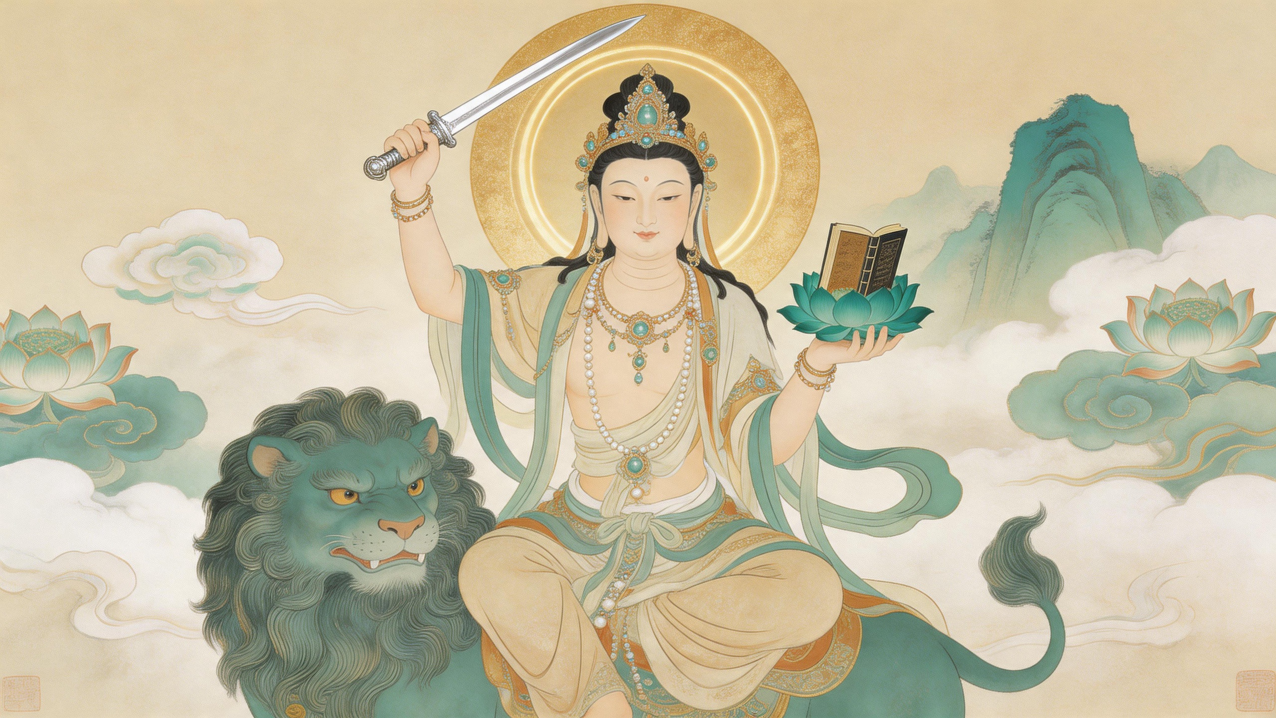 感恩文殊，慧启前路；福运绵长，万事皆安。