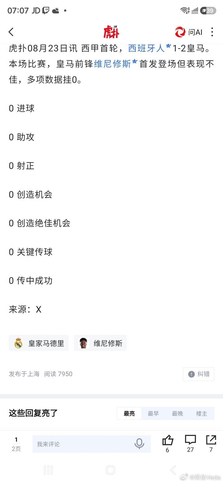 维尼修斯如果来阿森纳，第一场踢出这数据，不得炸？​