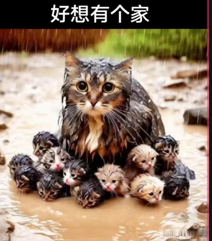 全网都看哭了。流浪猫妈妈即将生崽，却怎么都找不到一个安身之所。当它即将生产之时，