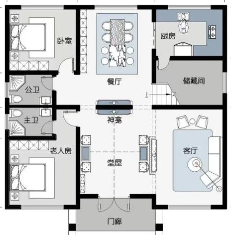 四平八稳，尽显高贵品质。别墅设计别墅农村自建房农村自建别墅