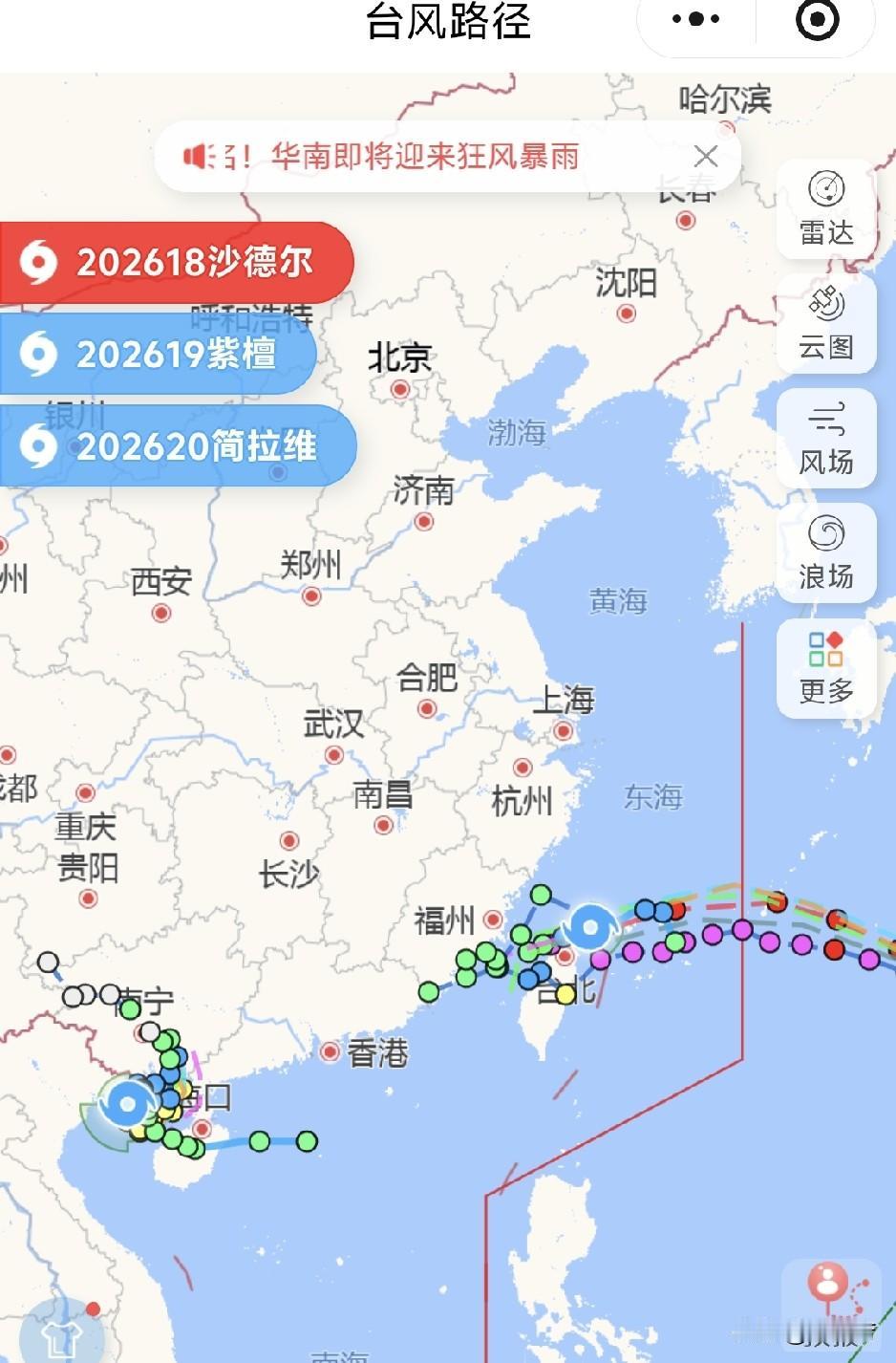 今天的台风路径看着真纠结，成了台风共舞了，包围圈来了。吓得我大清早去买了好
