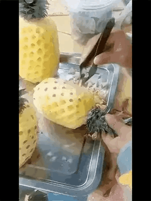 菠萝好吃，但是那个刺真的很扎人，有这个工具以后，在也不用怕刺了。