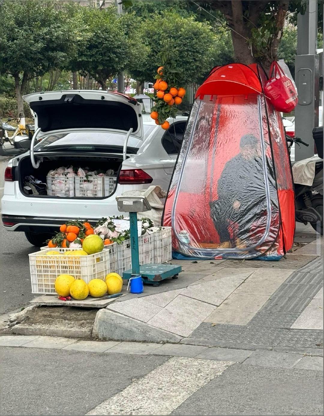 卖水果的招都挺多