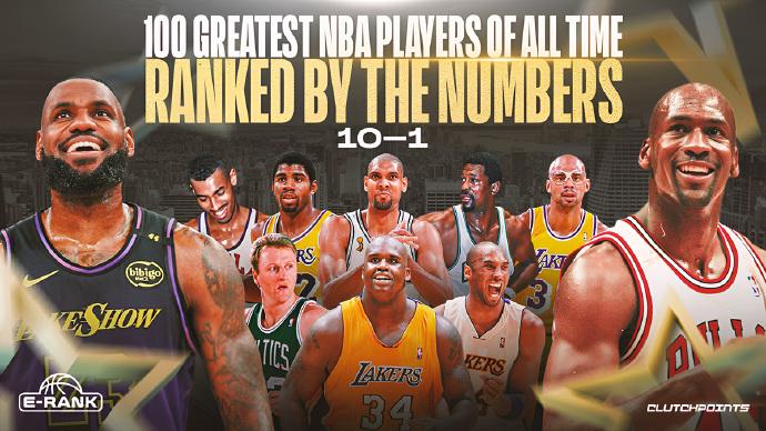ClutchPoints公布历史百大球员前十位：10，拉里伯德：899.6分