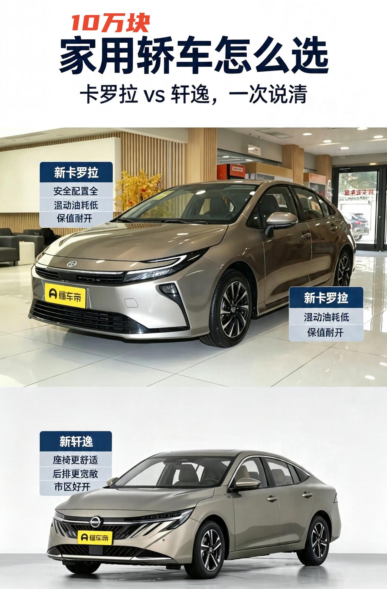 家用选车看需求，两款车各有长处。新轩逸主打舒适家用，座椅软乎乎像沙发，后排空间更