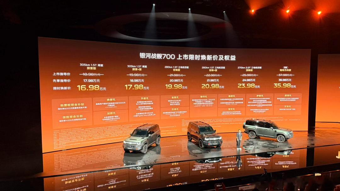 这次银河战舰700的SKU还不少，足足六个其中，我个人觉得值得买的肯定是它的四驱
