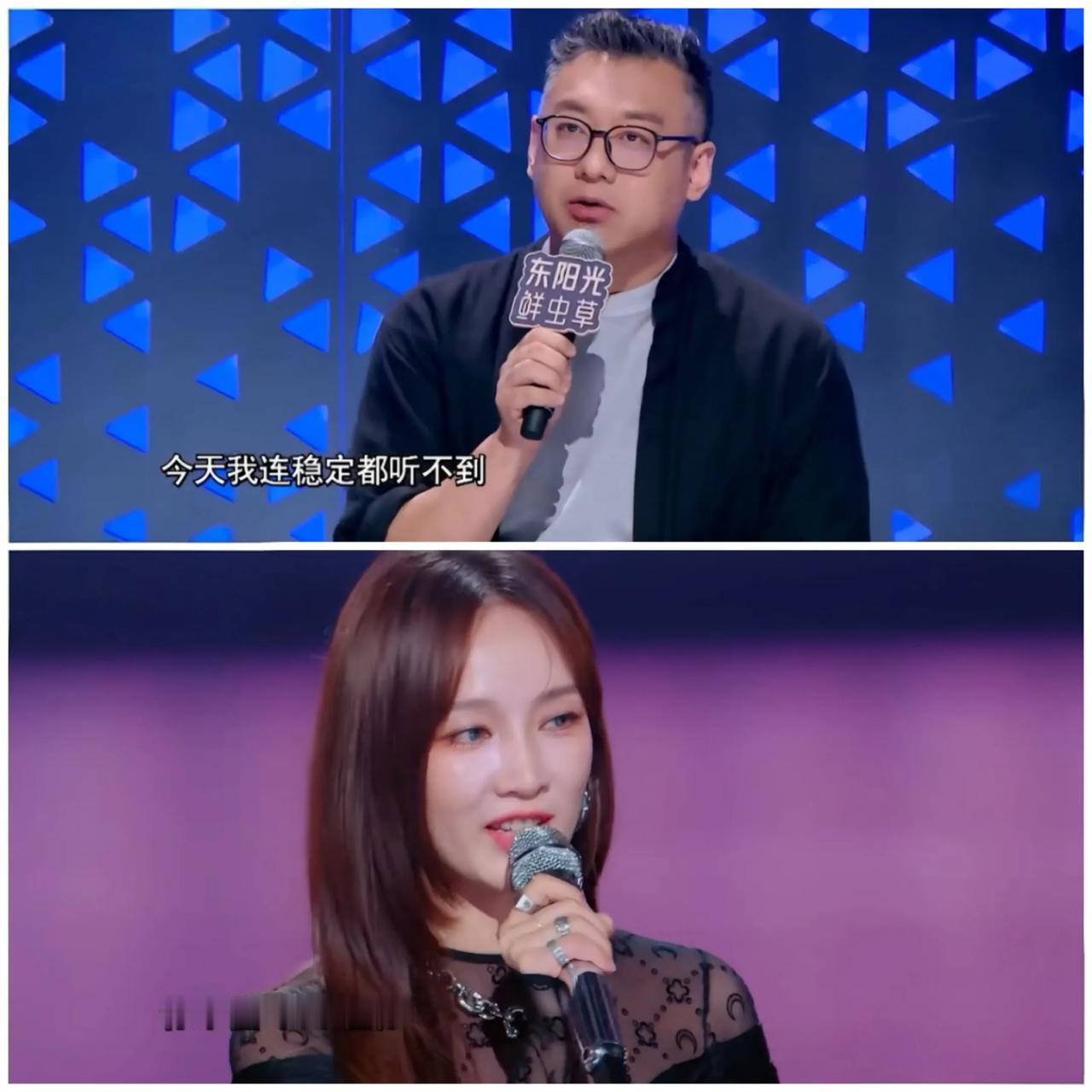 孟佳，张靓颖站桩唱歌，这个场面有点亮眼，哇，这时被一个不和谐的声音打破了。
