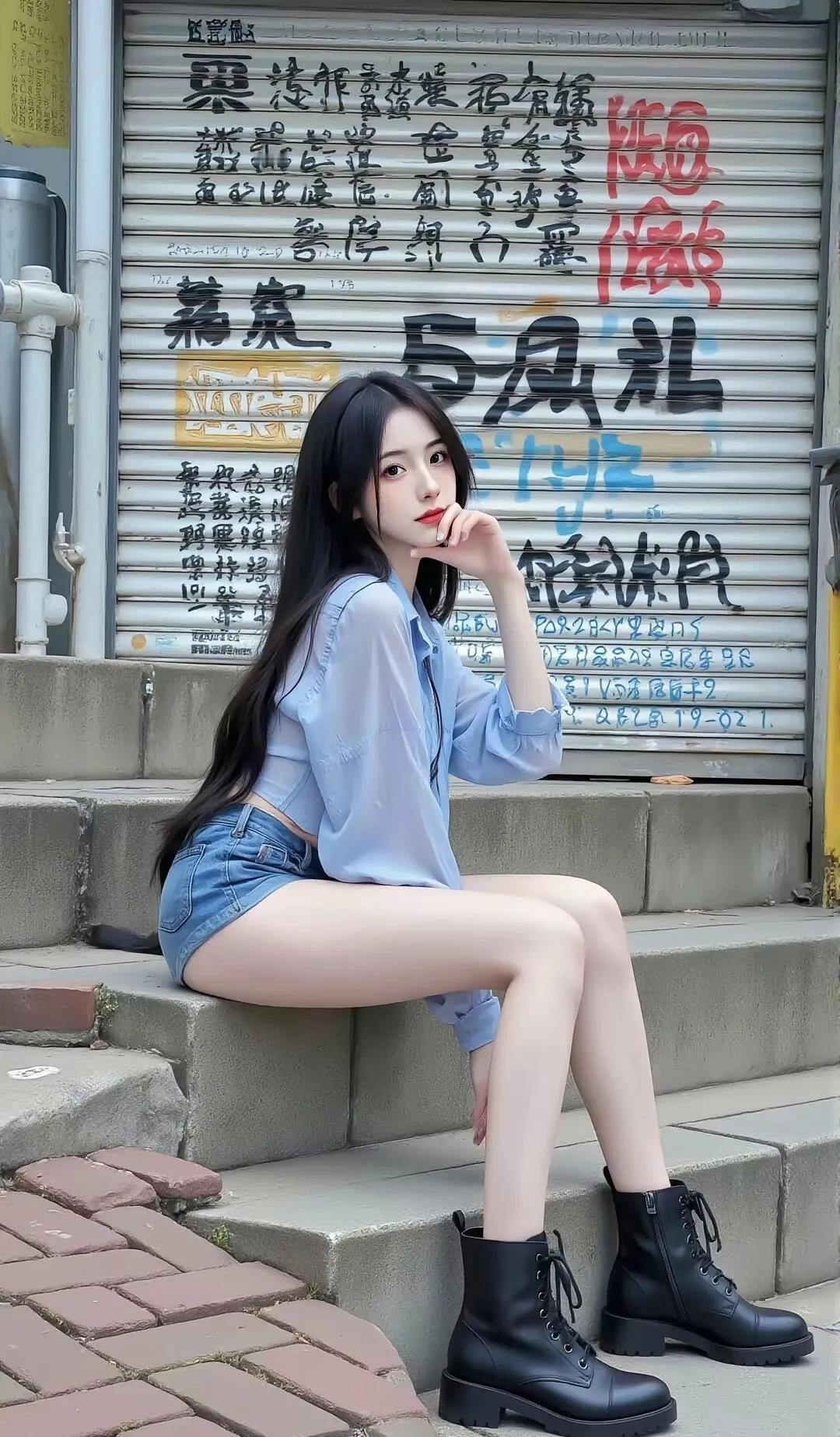 都市街头少女，时尚穿搭指南👗👢街拍美少女穿搭街头时尚美少女都市街拍穿搭