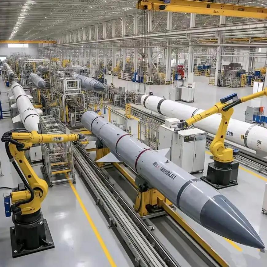 中国公开PL-15导弹全自动生产线，日产100枚！实力炫技震撼全球