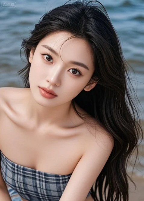 美女一个回眸，眼神里全是未说出口的情绪涟漪！