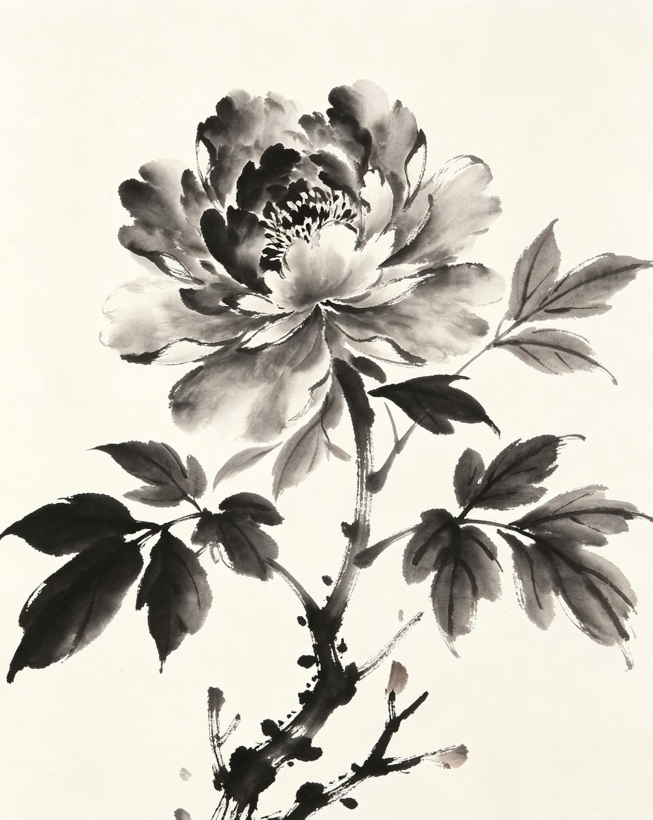 挥毫落墨，醉赏牡丹魂总觉世间花卉繁多，唯有牡丹配得上“国色天香”四字。也只有提