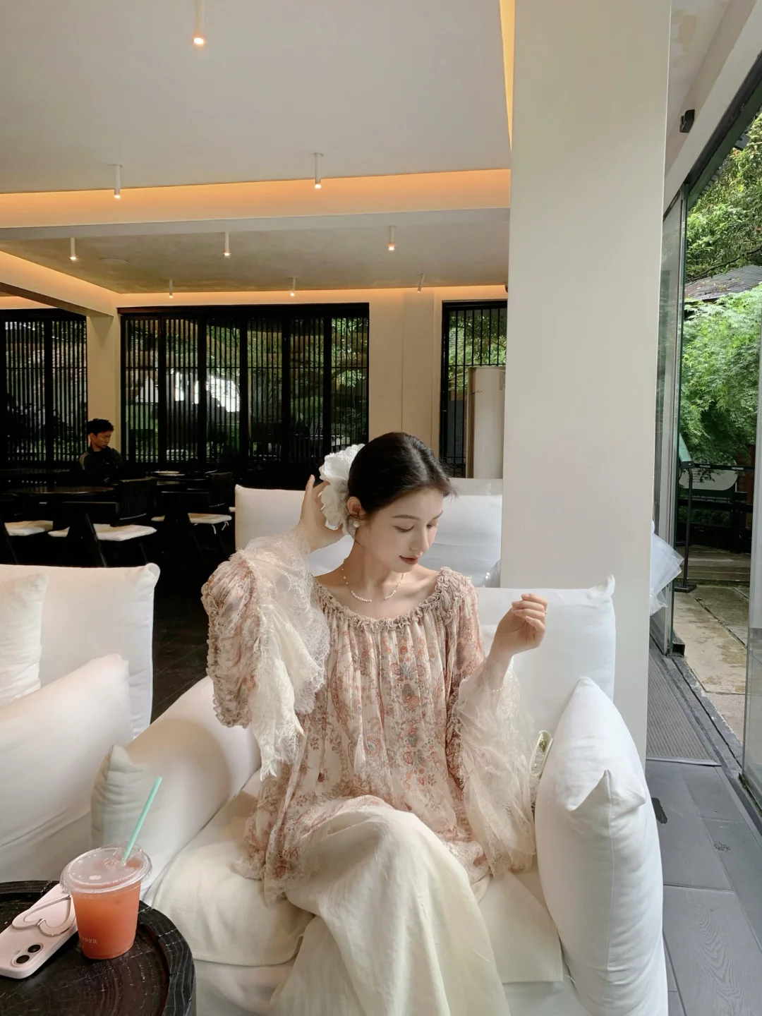 方圆脸 好爱低扎发