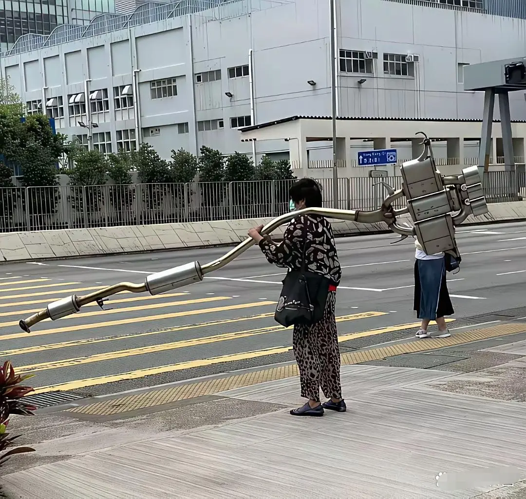大妈路边捡了一个废铁，估计这回有人着急了