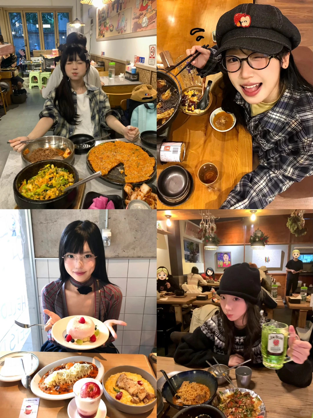 好吃和好看都是情绪价值存一些可爱漂亮饭拍照姿势📸​​​