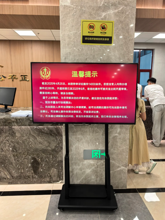 法院的无奈啊，案件真的是多