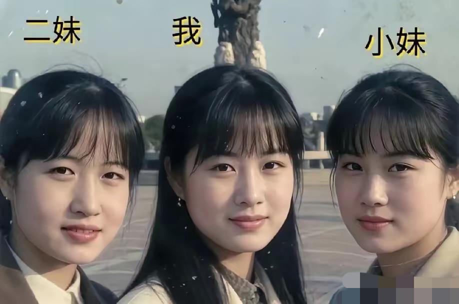 我们三姐妹，哪一个最漂亮？如果选一位当妻子，你会选二妹还是小妹？