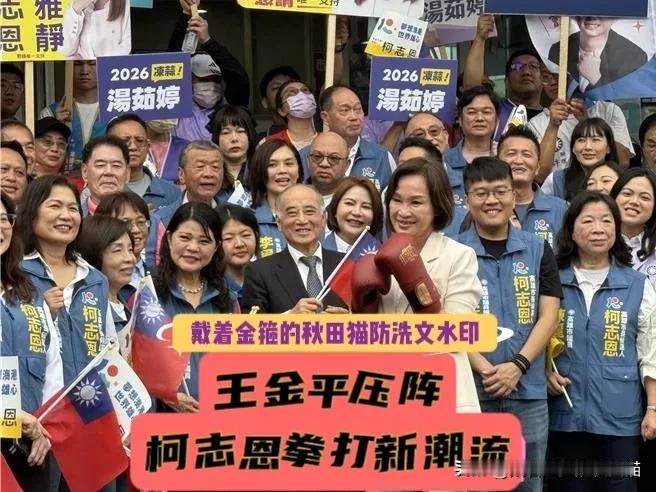 王金平压阵，柯志恩登记参选高雄市长，戴拳套高喊“打倒新潮流”～9月3日上午，