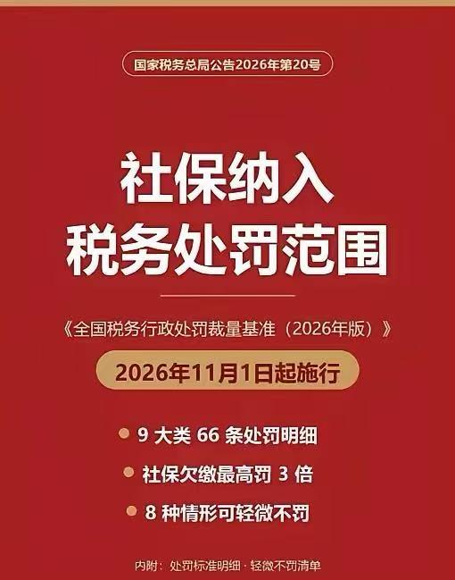 11月起，不交社保要被罚款了，打工者的福音来了这回可不是闹着玩的。以前有些老