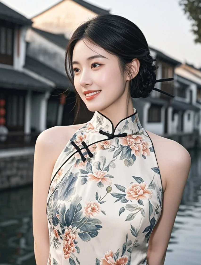 墨色旗袍洇开处，惊鸿一瞥是民国
