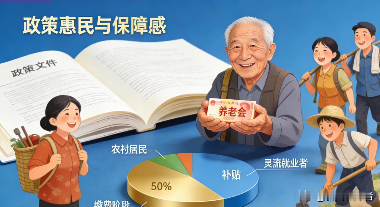 2026养老兜底新政落地！没交社保也能月领近千，农村/灵活就业精准适配好消